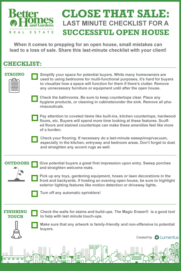 Close That Sale: Your Last-Minute Open House Checklist