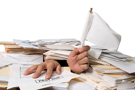 Buried in Paperwork with Surrender Flat