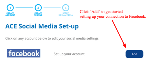 Click Add ti get started setting up your connectiion