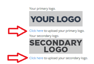 Primary and secondary logos