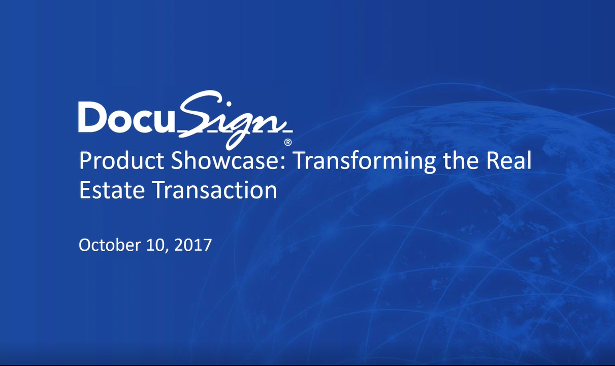 DocuSign’s Transaction Rooms Product Showcase
