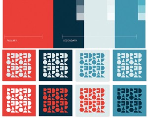 The company rebrand includes new colors and patterns developed by 1000 Watt Consulting.