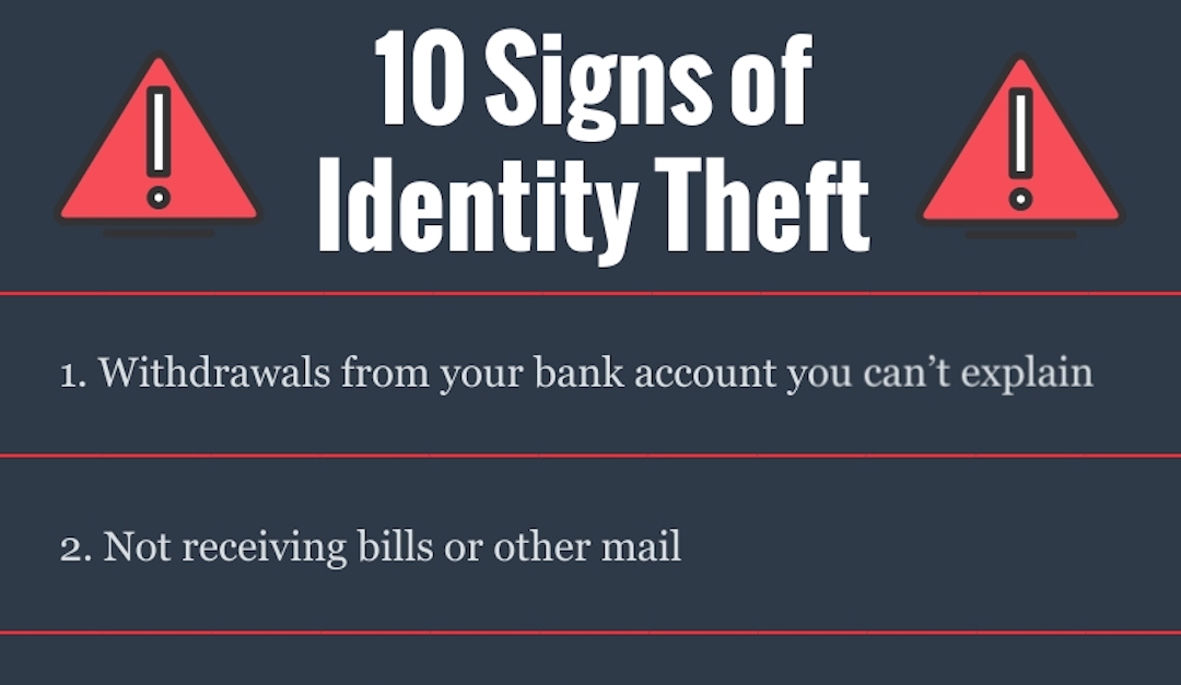10 Signs of Identity Theft