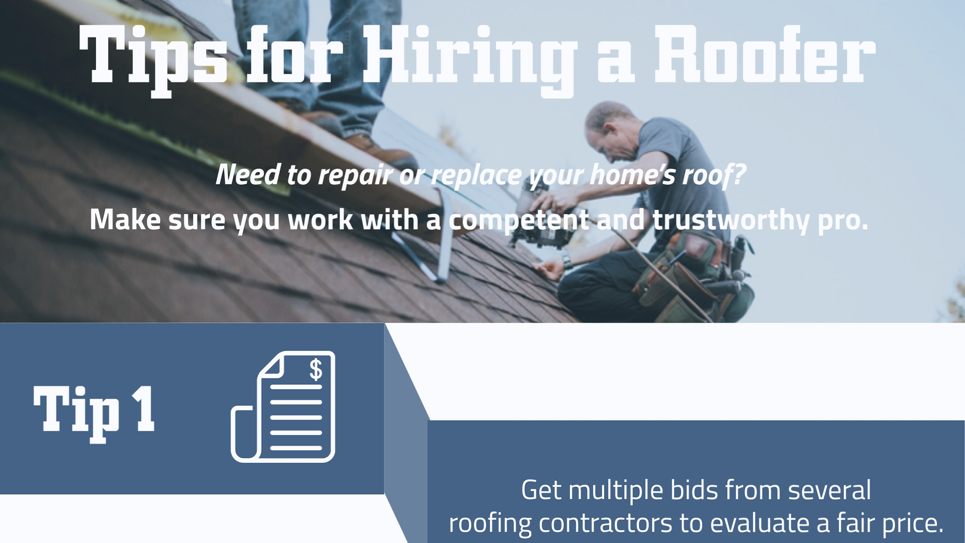Tips for Hiring a Roofer