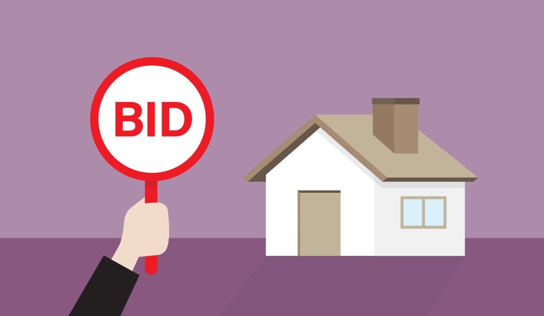 businessmanholdsabidsignforauctionahousevectorid1255827163