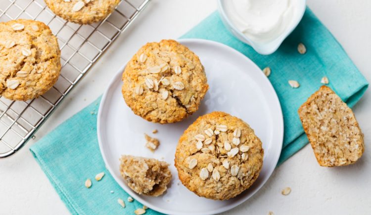 Delicious Healthy Baked Oatmeal Muffins Recipe