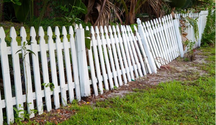 What to Do If Your Wood Fence Is Leaning