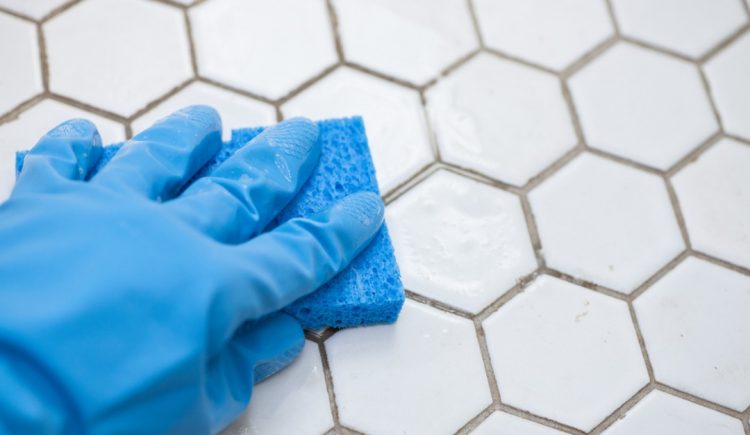 How to Clean the Grout Between Flooring Tiles