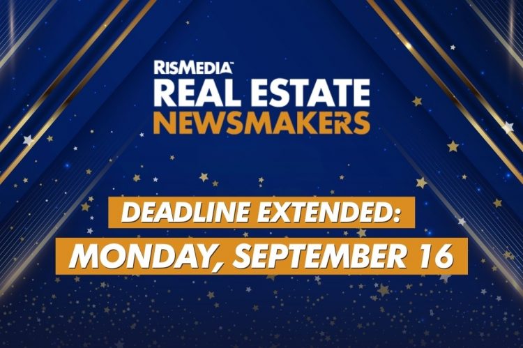Deadline Extended for RISMedia’s 2025 Real Estate Newsmakers Nominations