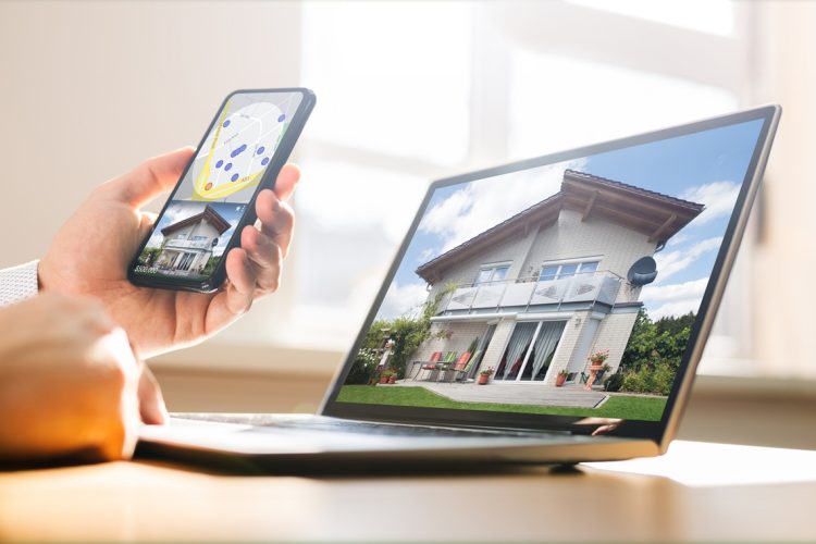 Real Estate Apartment Search. Selling And Computer House